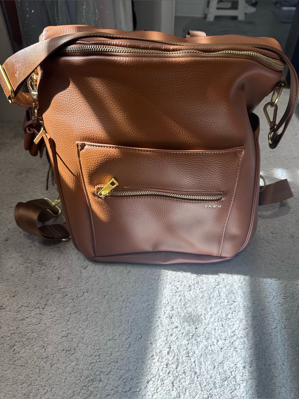 Fawn The Original Diaper Bag in Brown-Like New!!